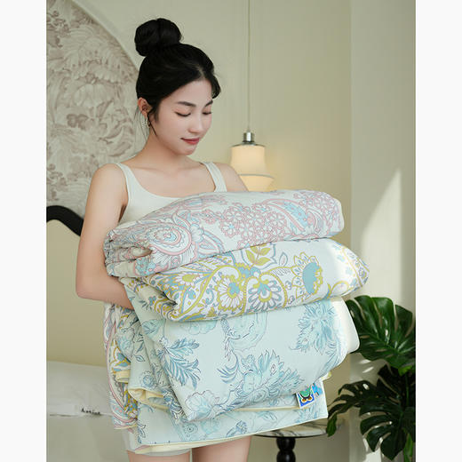 凉而不冰 官网785！GF同款法式轻奢印花夏凉被 轻薄丝滑柔顺裸睡夏被 可机洗单双人空调被 商品图1