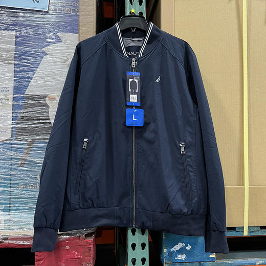 Nautica/诺帝卡 男士春秋款防水防风弹力网面内衬棒球领夹克外套 商品图2