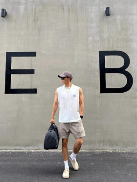 【夏日清爽穿搭 爱不释手 2件套仅76.9】虎头刺绣背心/五分裤（选两件加入购物车自动减）