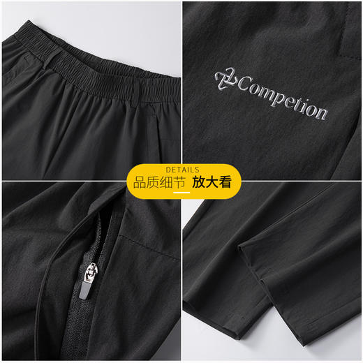 【DK】大依优型大码冰丝裤松紧腰直口休闲运动裤直筒卫裤休闲裤加肥加大长裤胖子裤子夏季 商品图2