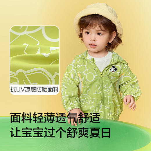【迪士尼IP】巴拉巴拉宝宝便服2025新款夏防晒衣男女童连帽可爱萌 商品图3