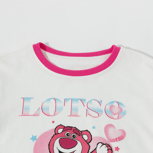 迪士尼【草莓熊凉感T恤】25夏季女童纯棉抑菌短袖冰感透气休闲上衣ZD2ES030* 商品图3