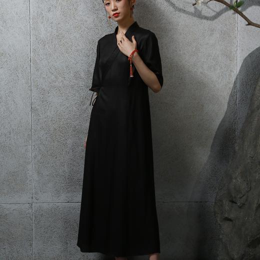 吉祥衣家中国风新中式复古女装2025新款春夏款休闲女装来仪连衣裙 商品图1