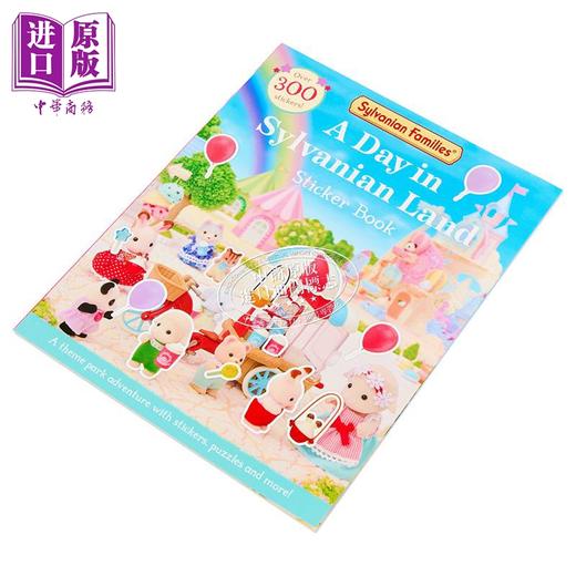 【中商原版】森贝儿家族贴纸 小鼻噶小鼻嘠 Sylvanian Families A Day in Sylvanian Land Sticker Book英文原版卡通动画精装绘本 商品图1