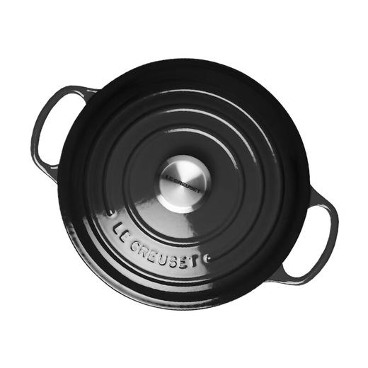 法国进口（Le Creuset）酷彩铸铁锅圆形22cm3.3L哑光黑色（黑珐琅） 商品图4