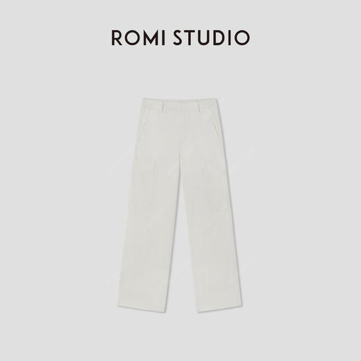 ROMI STUDIO“简约优雅”100棉高支纱水洗雾感工装牛仔裤RWCSX82289 商品图2