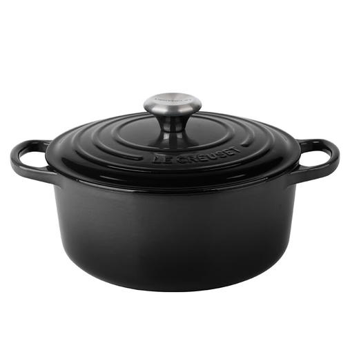 法国进口（Le Creuset）酷彩铸铁锅圆形22cm3.3L哑光黑色（黑珐琅） 商品图5