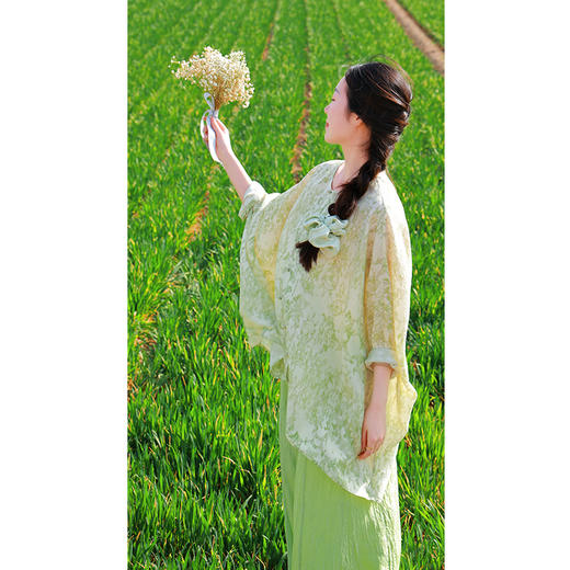 【2026东衣作】新中式上衣（25710172桥下春波-高定款） 商品图3