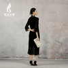 吉祥衣家新中式国风春夏款高端气质显瘦修身女装黑美人珍珠连衣裙 商品缩略图4