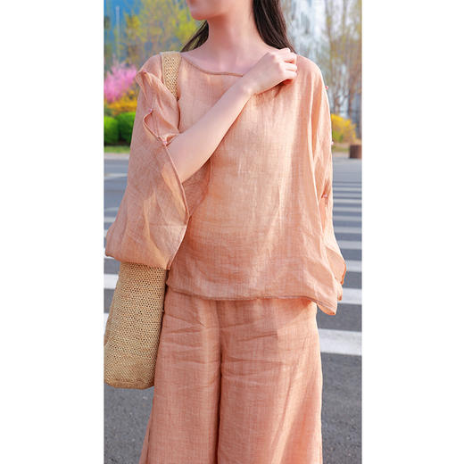 【抖音专属】新中式上衣（25708167褐锦-结缘款） 商品图4