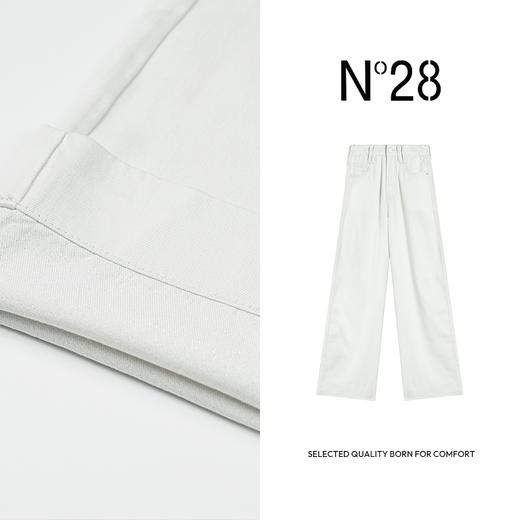 【破价】2025‘星河’春季新款牛仔裤 宽松高腰休闲纯色百搭阔腿裤895241K003 商品图2