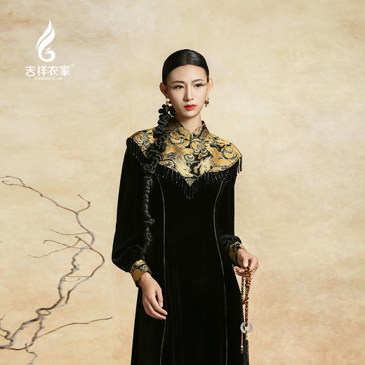 吉祥衣家新中式国风提花气质高级感优雅披肩女装浮光跃金云肩 商品图4