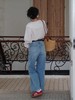 浮生八记/25A022/法式水洗磨白牛仔裤 商品缩略图1