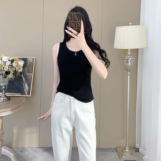 【99元2件】女士夏季鱼骨背心针织棉背心宽肩带背心（带胸垫）【FF25503】 商品图2