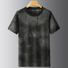 【DPF】大依优型大码做旧短袖T恤男士加肥大码夏季圆领半袖打底衫胖子宽松休闲上衣 商品缩略图2