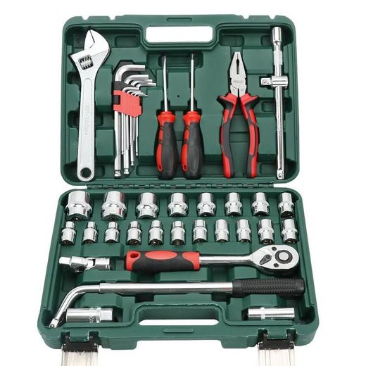 【货号04172】包邮精品40件套工具套装组合扳手活动扳手老虎钳大飞棘轮扳手套筒 商品图1