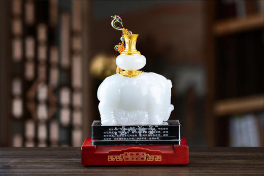 琉璃玉吉祥大象摆件 商品图2