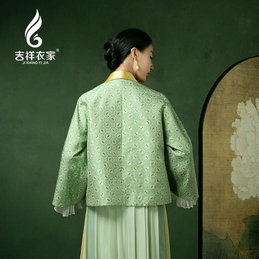 吉祥衣家中国风女装2025春秋新款高端气质上衣芳心尘外洁外套 商品图4