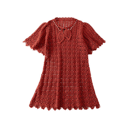 苏苏姐家菠艺连衣裙手工DIY编织钩针棉麻线羊毛线团自制材料包 商品图4