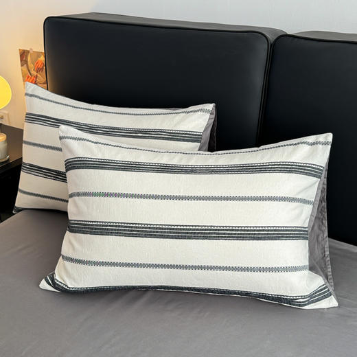 自然醒A类40支全棉提花四件套纯棉100简川星辰男孩被套宿舍床单三件套床品床笠JY 商品图13