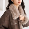 IC 复古做旧宽松毛毛短外套冬新款皮草皮毛一体机车服女 商品缩略图2