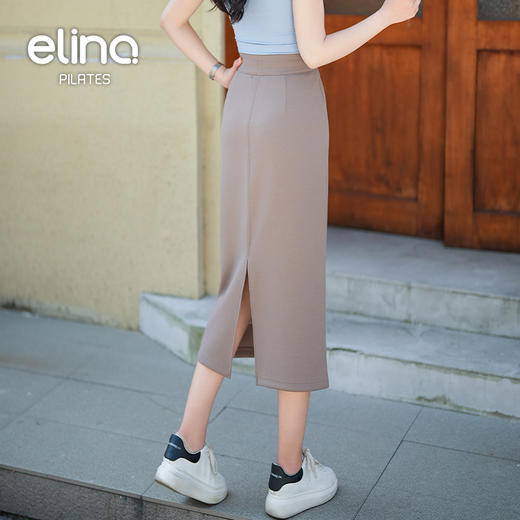 一恋•普拉提 2025春季新款休闲开叉运动裙户外抽绳半身裙EAD52031 商品图2