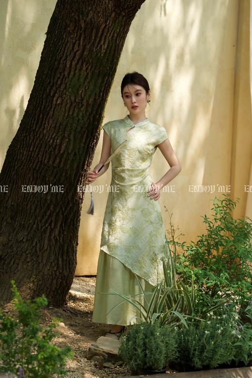 【门店同款】ENJOY夏季云敛-春光推盏竹影刺绣裙 162201551 商品图1