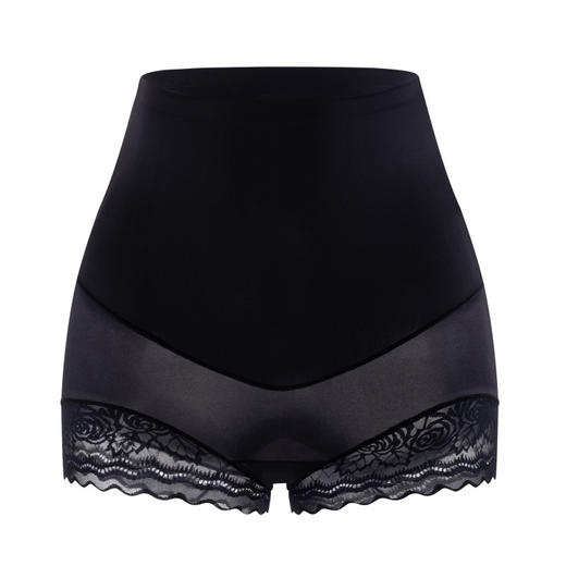 雀说 【2条装】高腰收腹提臀裤底裆100%桑蚕丝蕾丝打底裤362 商品图3