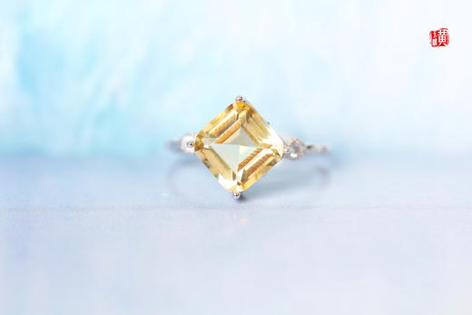 【乐瑶】黄水晶戒指 商品图0