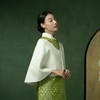 吉祥衣家新中式国风秋冬保暖气质复古白色女装花落菩提斗篷披肩 商品缩略图1
