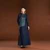 吉祥衣家新中式国风新款春夏季藏青色高端修身女装义皎而朗连衣裙 商品缩略图1