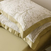 自然醒宽边三层纱提花四件套100全棉1.5米被套床单三件套床笠床品JY 商品缩略图4