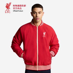 【官网同款】利物浦俱乐部 | 春季红色香克利飞行夹克外套刺绣