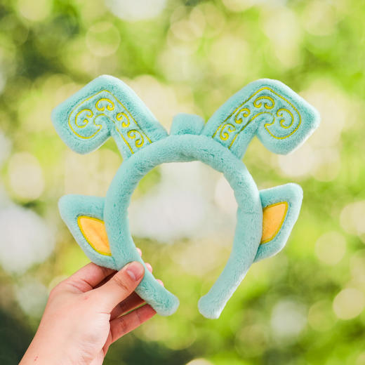 双面神人青铜头像立耳发箍 商品图1