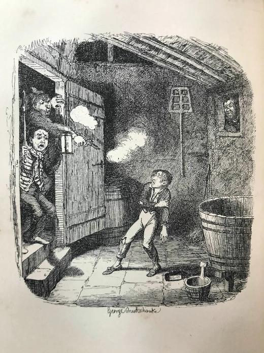 约19世纪后期 狄更斯《雾都孤儿》 8幅插图 真皮精装36开 商品图7