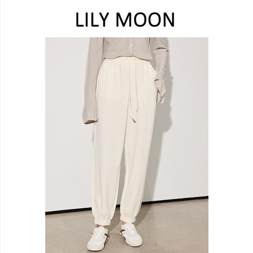 43.6%天丝莱赛尔10.5%的醋酸LILYMOON【醋酸束脚空调裤】透气柔软舒适卫裤 商品图3