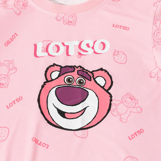 迪士尼【草莓熊凉感套装】25夏新款女童冰感短袖T恤透气短裤运动套装ZD2ET041 商品图8