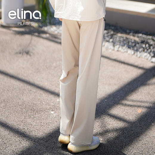 一恋•普拉提 2025春季新款宽松百搭阔腿裤垂坠感时尚工装运动裤EML4185 商品图4