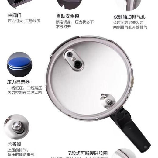 德国进口菲仕乐（Fissler）新蓝点系列高压锅4,5升 商品图3