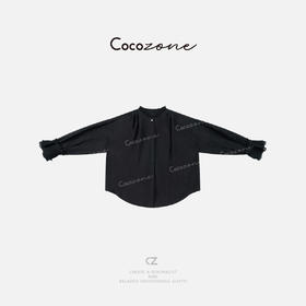 COCO ZONE 刘一一 法式设计感花边气质长袖衬衫CD2A0389