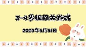 2025.3.31 3—4岁组闯关游戏