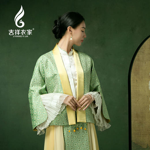 吉祥衣家中国风女装2025春秋新款高端气质上衣芳心尘外洁外套 商品图1