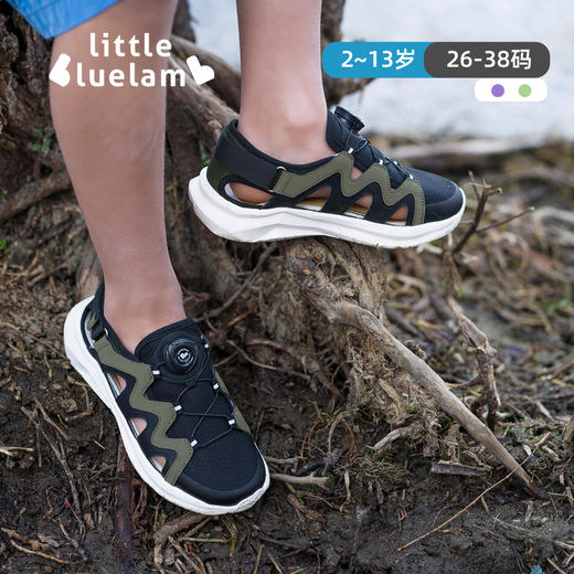 【26-38码】小蓝羊2025夏新款镂空劲风运动凉鞋 商品图4