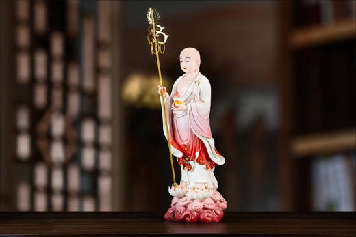 19寸站立地藏菩萨陶瓷摆件 商品图3