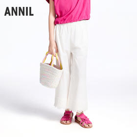 【实体店同款】女童全腰梭织单裤夏季新款安奈儿童装AG526710