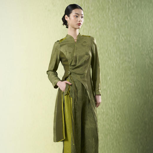 吉祥衣家新中式国风夏新款高端气质显瘦修身女装春不晚上衣 商品图1