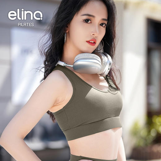 一恋•普拉提 2025春季新款交叉美背背心高强度户外运动内衣EJK25003 商品图7