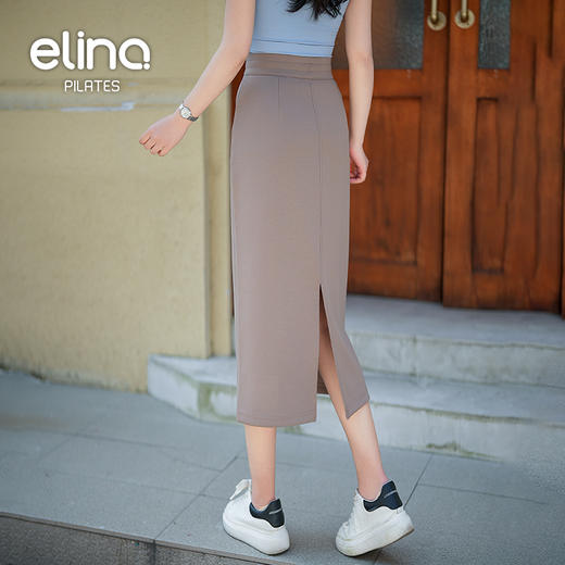 一恋•普拉提 2025春季新款休闲开叉运动裙户外抽绳半身裙EAD52031 商品图3