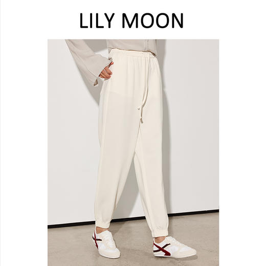43.6%天丝莱赛尔10.5%的醋酸LILYMOON【醋酸束脚空调裤】透气柔软舒适卫裤 商品图5