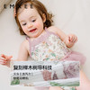 【宝宝服饰】嫚熙婴儿连体衣女宝蚕丝透汽罗纹包屁衣吊带连身衣 商品缩略图1
